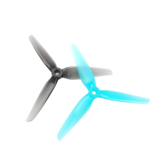 HQ 5.1inch 3-Blade Tri-Blade Blue Racing Propeller R38 5138 Compatible with XING 2207 Motor for Drone Plastic Material